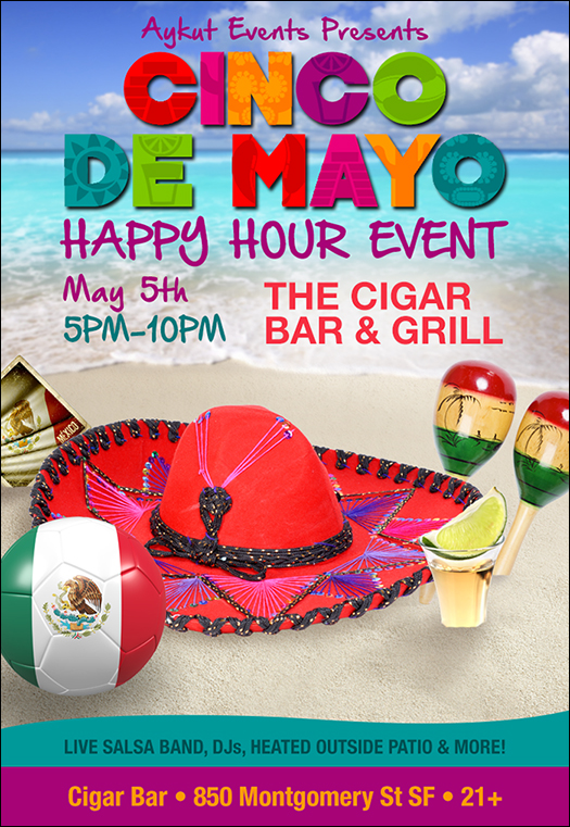 CINCO DE MAYO HAPPY HOUR CIGAR BAR San Francisco CA On Tue May 5 