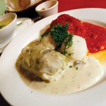 Beef stuffed cabbage rolls are one of the specialties at Bona.