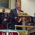 Mohammad Qayoumi has been named the next President of San Jose State University. Here he is seen speaking at the Greater Saint John Missionary Baptist Church.