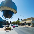 A 24-hour surveillance camera installed in downtown Gilroy seems to have done little to prevent crime in its first two months, but it has given business owners peace of mind. (Photo by Felipe Buitrago)