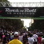 Runners cross the starting line at the 6th annual San Jose Rock 'n' Roll Half Marathon. (video)