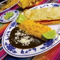 The empanada de amarillo con pollo at Monte Alban transports diners to Oaxaca.