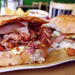 The torta Cubana at La Casita Chilanga is a wonder to behold.