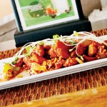 REGAL FOWL: Arka's menu includes the royally named 'his majesty's chili chicken.'