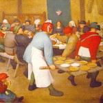 FEASTING: Pieter Breughel the Elder's 'The Peasant Wedding' (1568) vividly depicts the uses and rituals of food in early modern Europe.