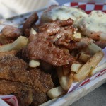 The Soulnese sampler includes fried chicken, garlic fries and pork strips