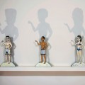 Schwarzenegger, Obama and Palin are represented as paper dolls in Kathy Aoki's exhibition at Museum of Art.