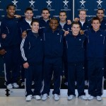 San Jose resident and former Stanford gymnast Josh Dixon, top left, will compete at the gymnastics Olympic Trials, June 28 to July 1. // Photo courtesy of USA Gymnastics.