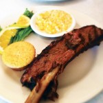 GOOD TO THE BONE: Woodchuck doesn't skimp on its servings of beef ribs.