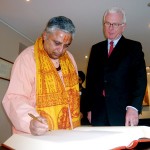 WWJD? Hindu statesman Rajan Zed, left, has traveled all over the country to deliver prayers before government meetings. But so far the city of Santa Clara is the only place that has told him 'no thanks.'