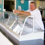 ICE CREAM DREAMER: Chris Leahy just opened '50s-style Mission City Creamery. Photograph by Liz Wassmann