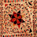 WOVEN WONDERS: The museum's current show features Indian folk textiles; pictured is a 20th-century Kantha cloth (in detail).