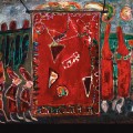 RED HOTS: Jon Serl's 'Chili  Peppers,' oil on board, circa 1990.