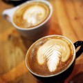 In the TNT latte art competition, baristas face off to make the most aesthetically pleasing latte. (photo by Jessica Shirley-Donnelly)