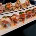 The Geisha Girl’s complex flavor draws on ingredients such as spicy tuna, salmon, avocado and macadamia nuts.