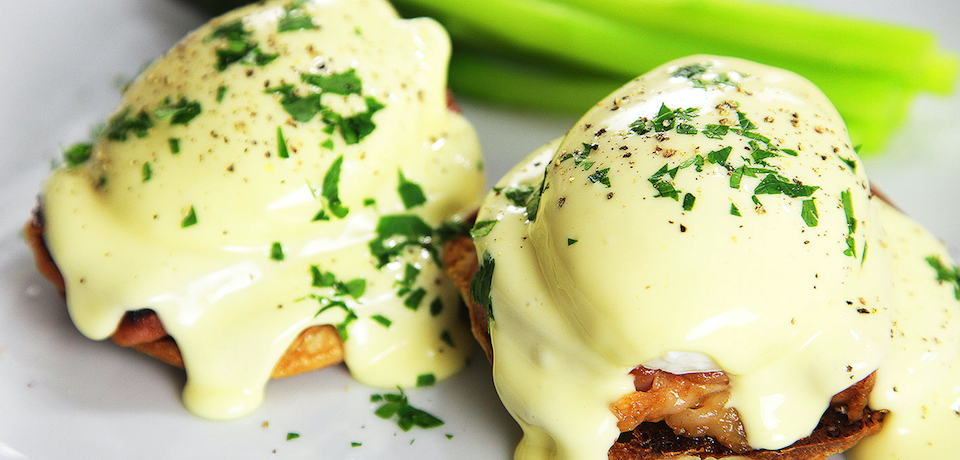 Unique Eggs Benedict in Silicon Valley