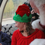 Children will have the opportunity to meet Santa at the North Pole when he Boards the train. (Photo Courtesy of The Polar Express Train Ride)