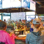 It’s impossible to not see the game while having a drink at Rookies Sports Lodge.