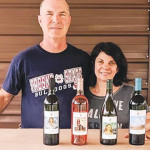 VINE TIME: Paul and Vicki Kermoyan of P&V Winery.