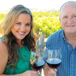 WAY OF LIFE: Denise Besson, with her father George Besson Jr., is the fourth generation to run Besson Family Vineyards in Gilroy.