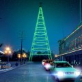 Christmas in the Park will be a drive-through event at History Park rather than a winter wonderland that visitors walk through in downtown San Jose (Rendering courtesy of Christmas in the Park)